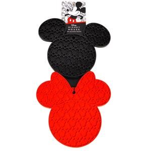 Disney Mickey Minnie Mouse 100% Silicone Trivets Set 2-Pack Pot Holder Pads NEW